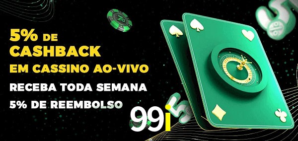 Promoções do cassino ao Vivo 99i